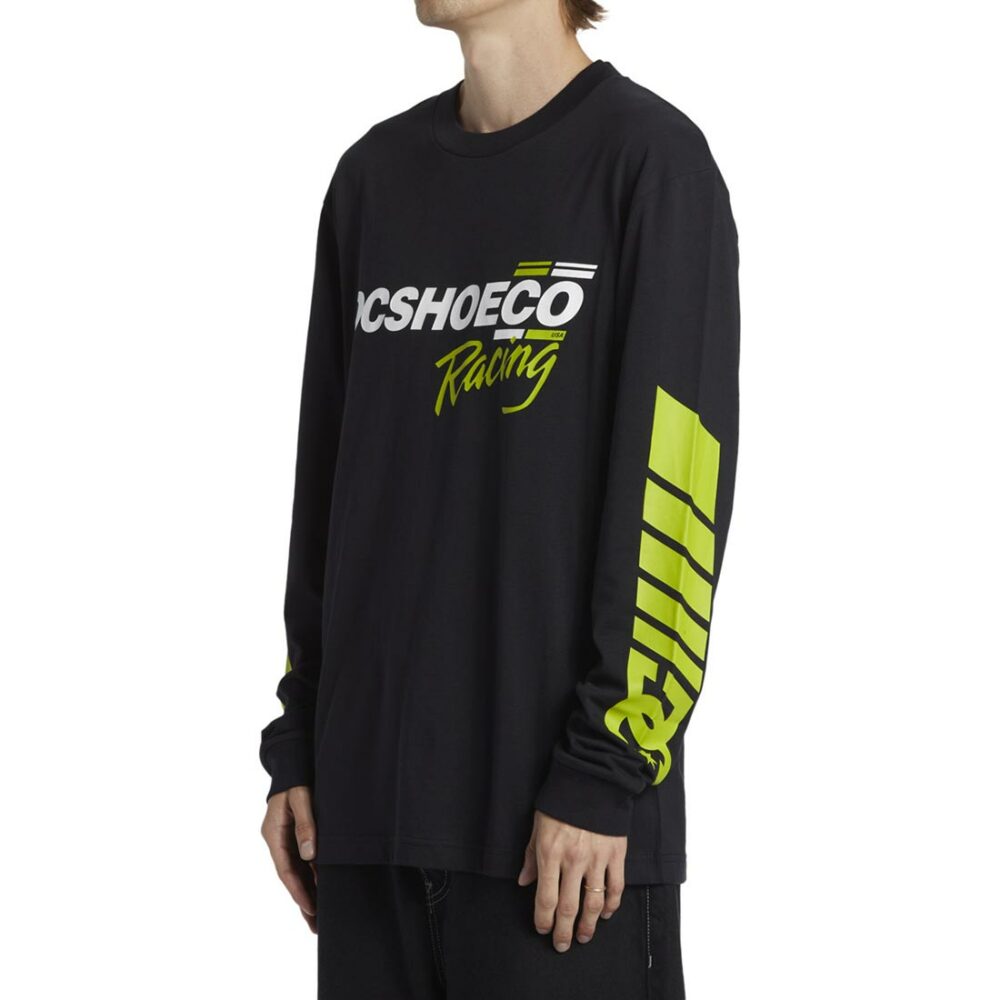DC Burnout L/S Jersey T-Shirt - Lime Green