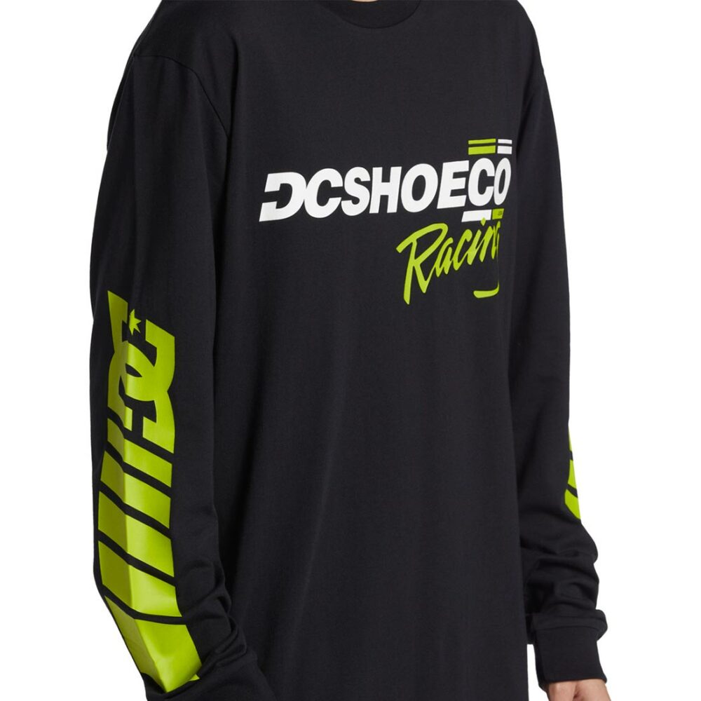 DC Burnout L/S Jersey T-Shirt - Lime Green