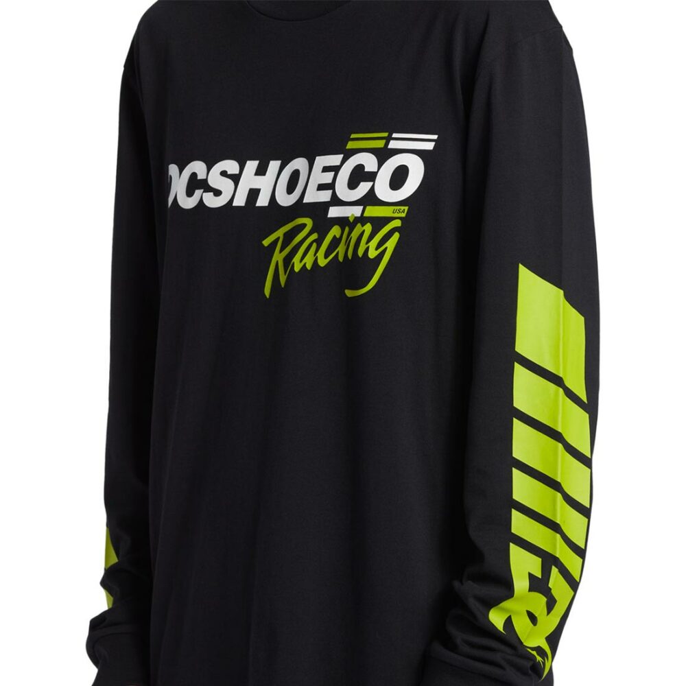 DC Burnout L/S Jersey T-Shirt - Lime Green