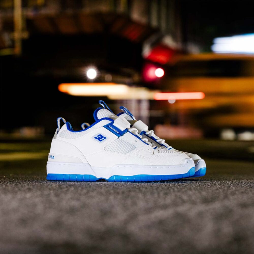 DC JS 1 Skate Shoes - White/Blue