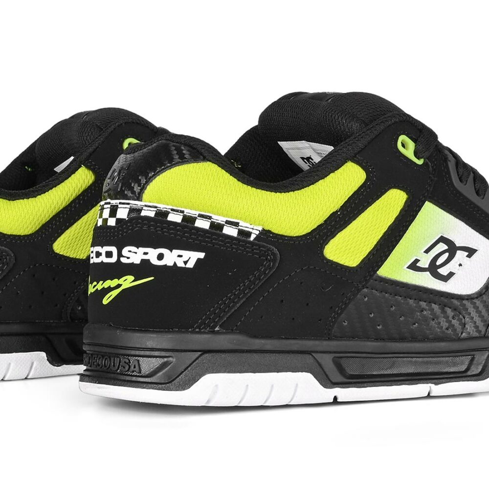 DC Stag SE Skate Shoes - Black/Green/White