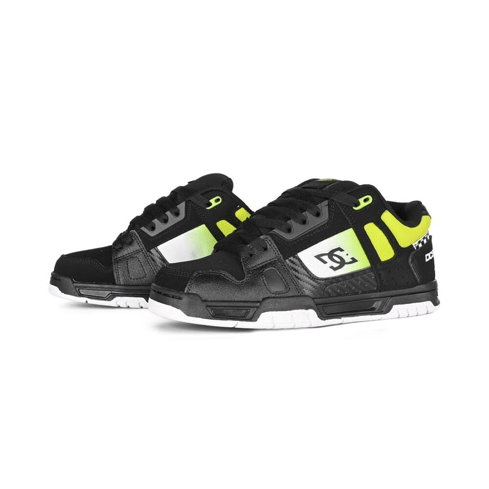 DC Stag SE Skate Shoes - Black/Green/White