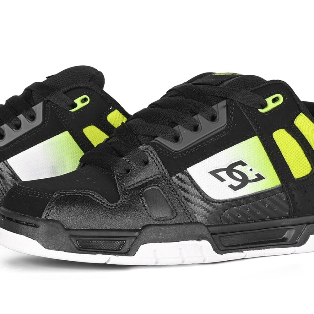 DC Stag SE Skate Shoes - Black/Green/White