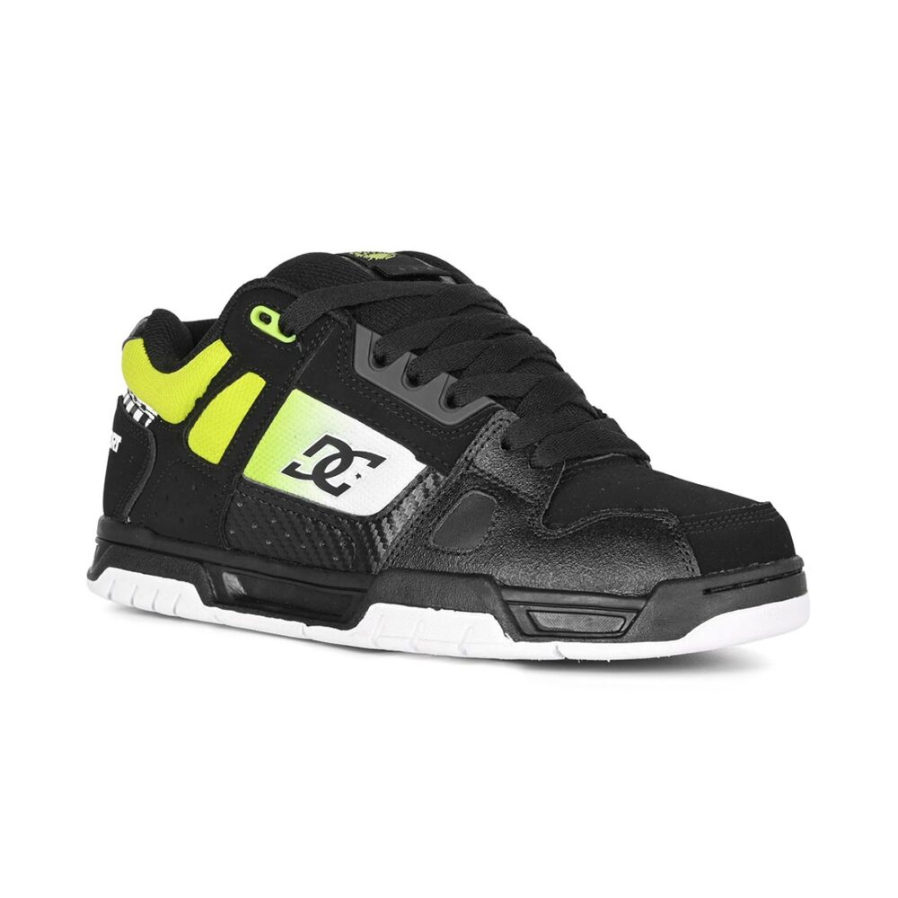DC Stag SE Skate Shoes - Black/Green/White