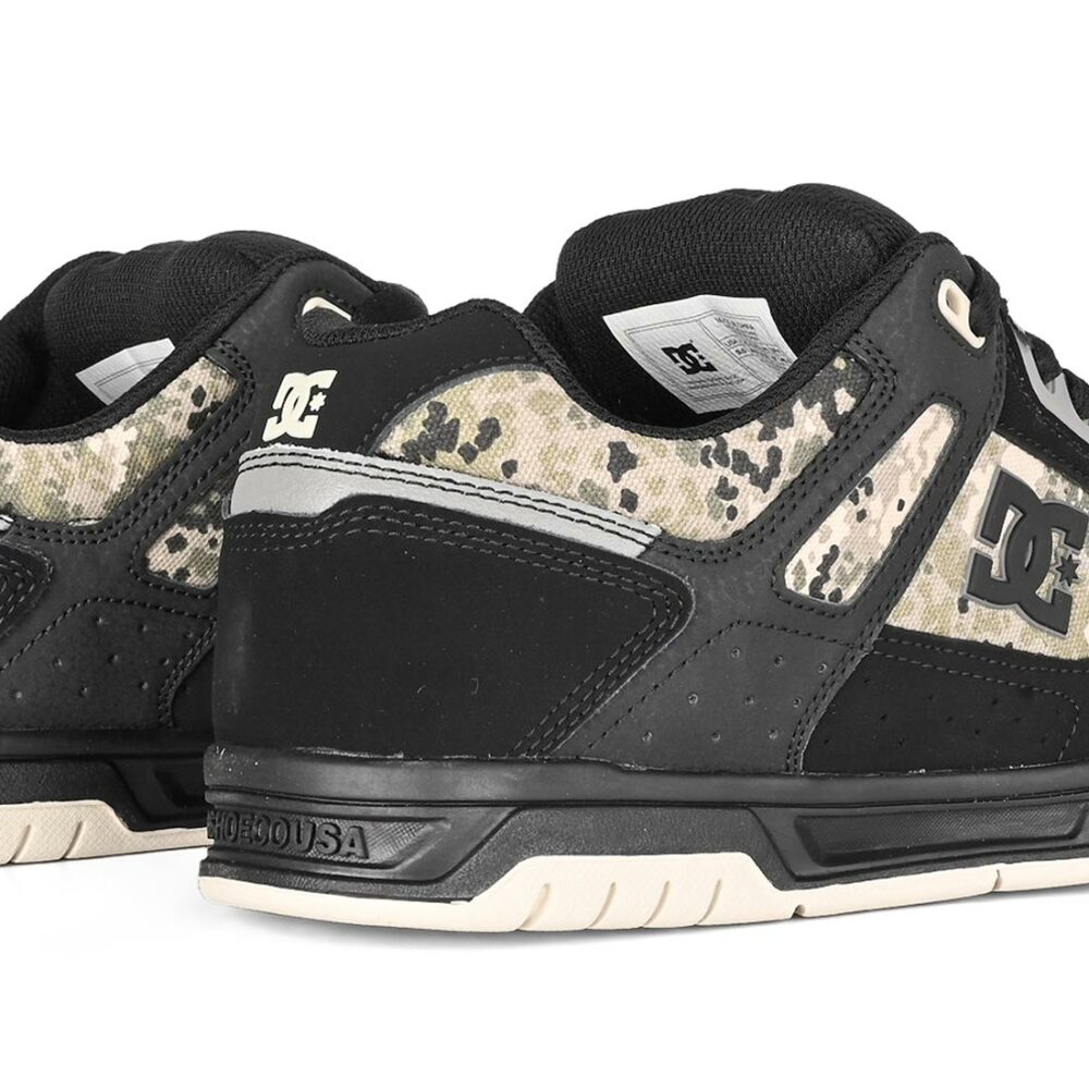 DC Stag Skate Shoes - Black/Grey/Brown