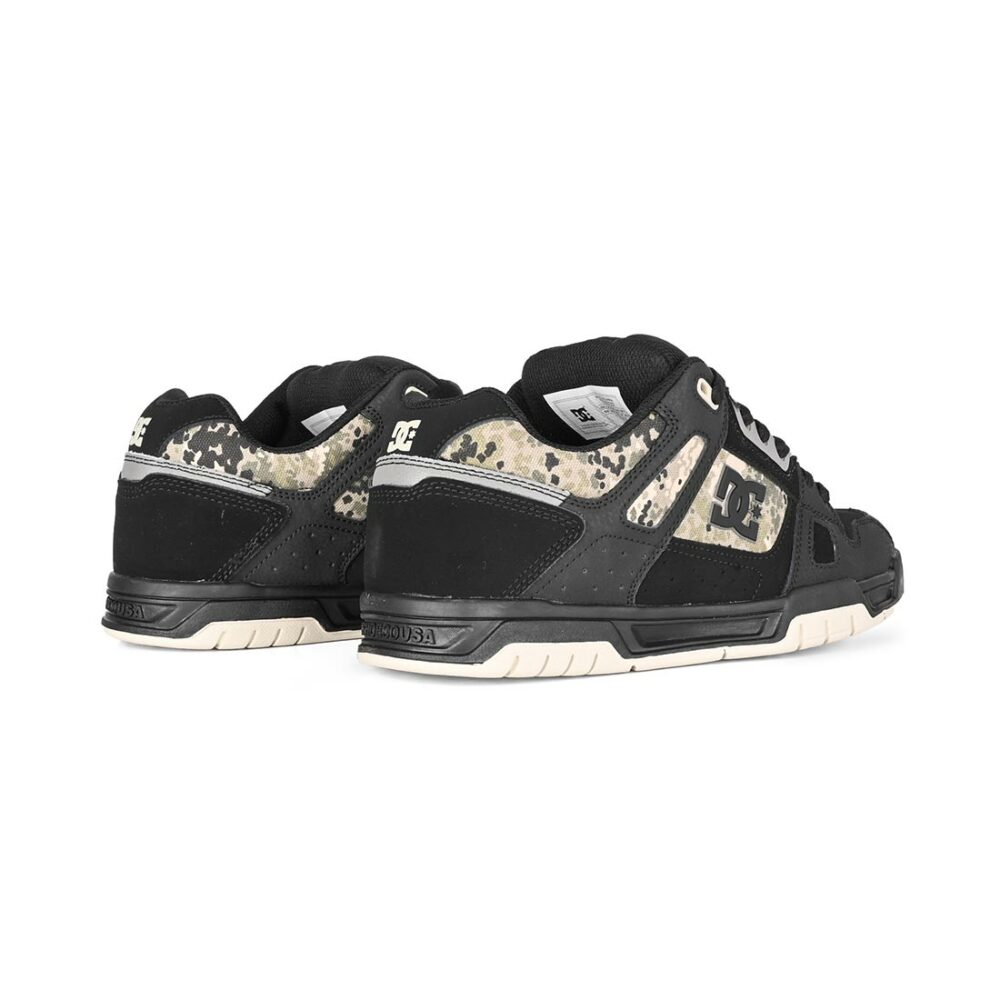 DC Stag Skate Shoes - Black/Grey/Brown