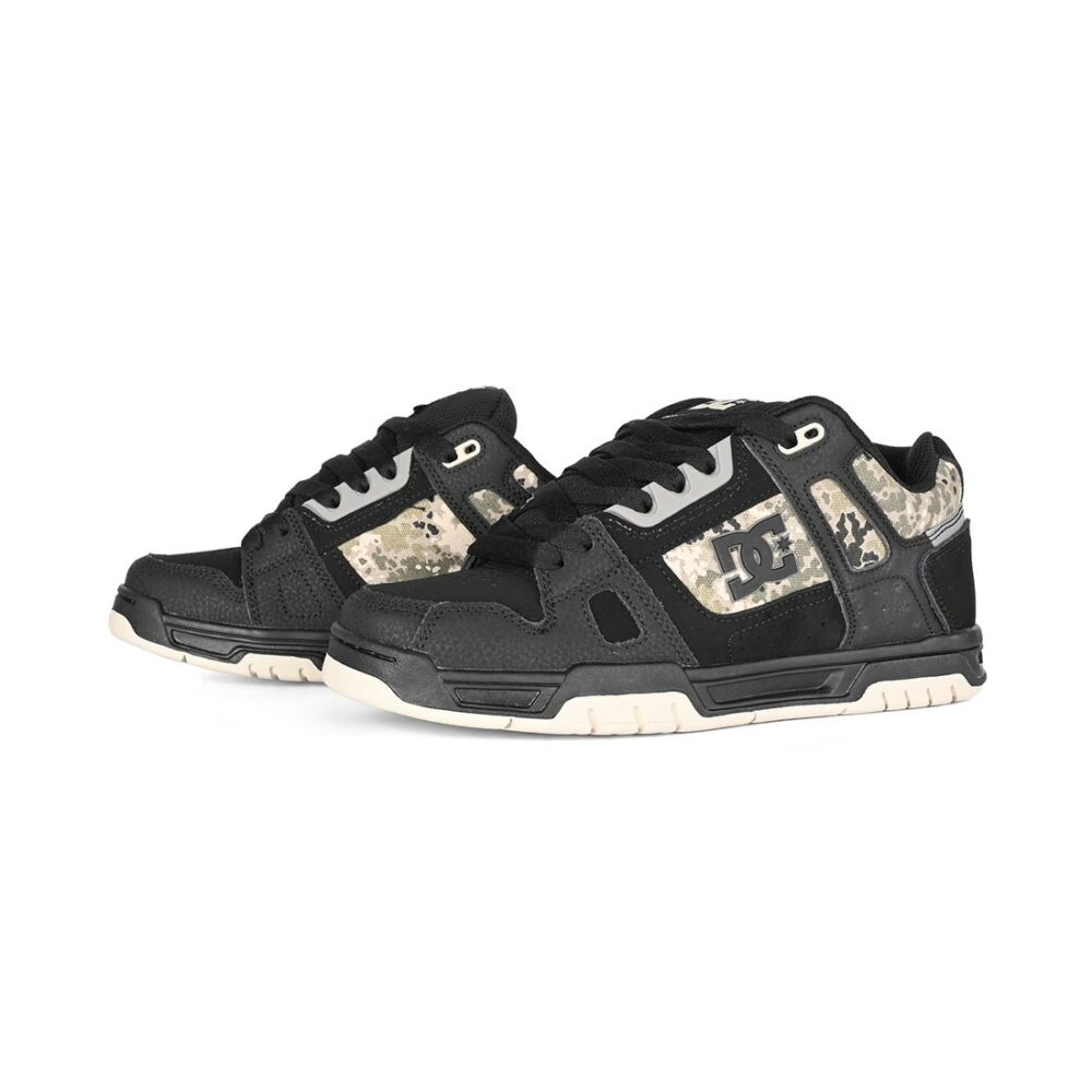 DC Stag Skate Shoes - Black/Grey/Brown