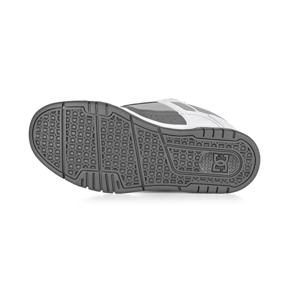 DC Stag Skate Shoes - White/Grey/Grey