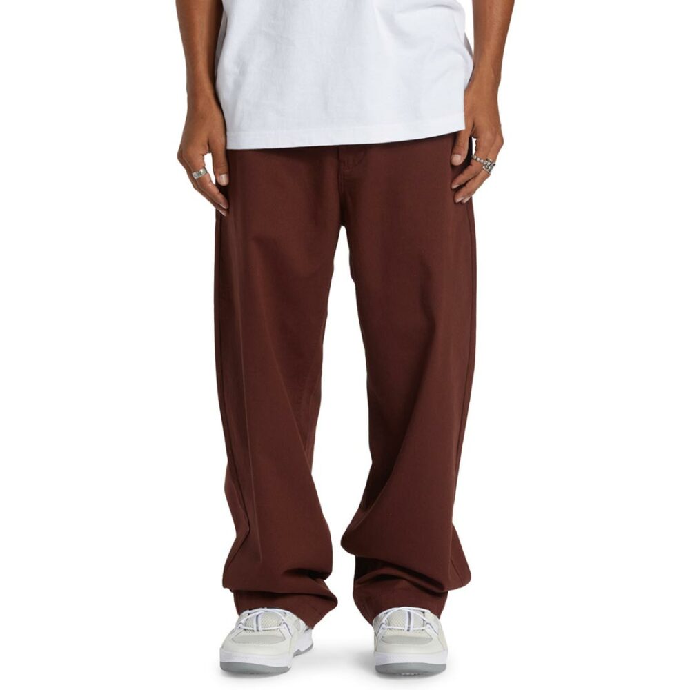 DC Worker Baggy Chino Pants - Chocolate