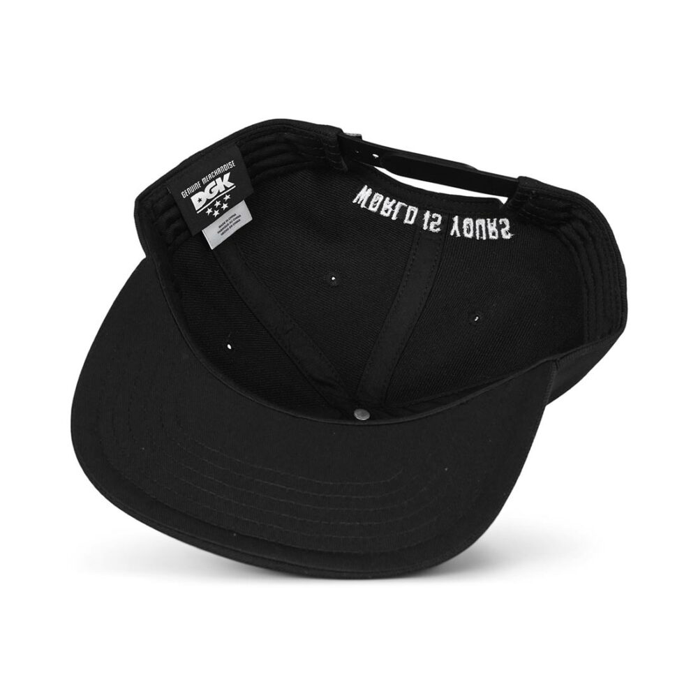 DGK World Snapback Cap - Black