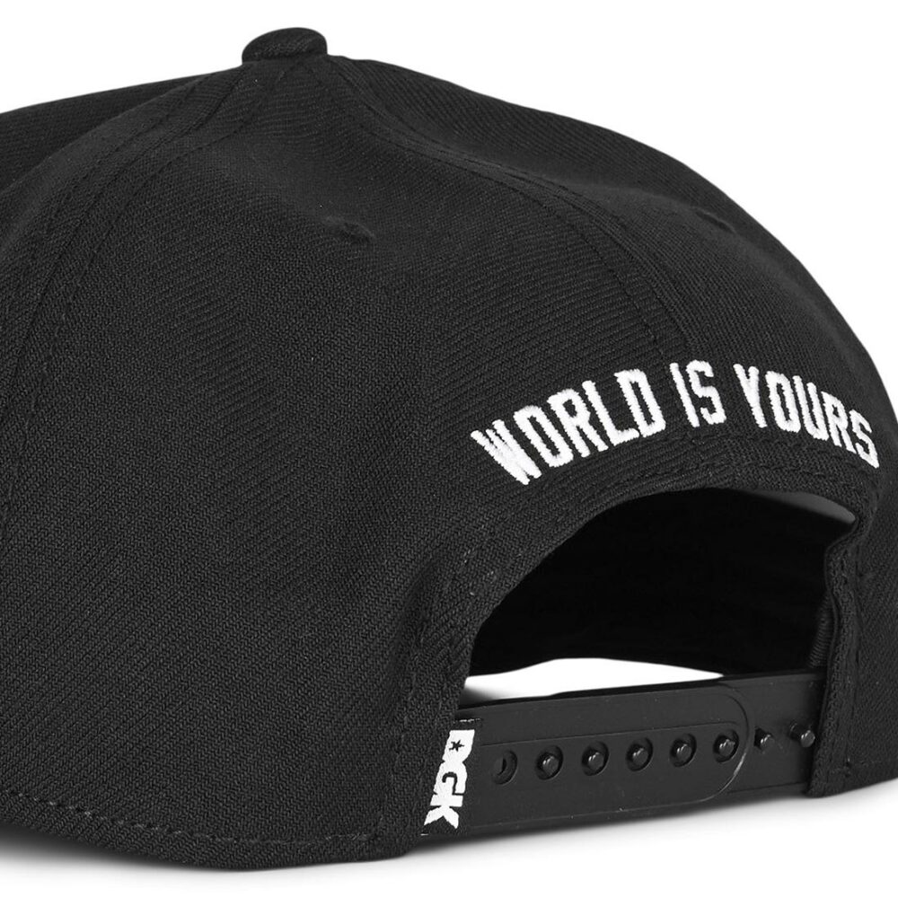 DGK World Snapback Cap - Black