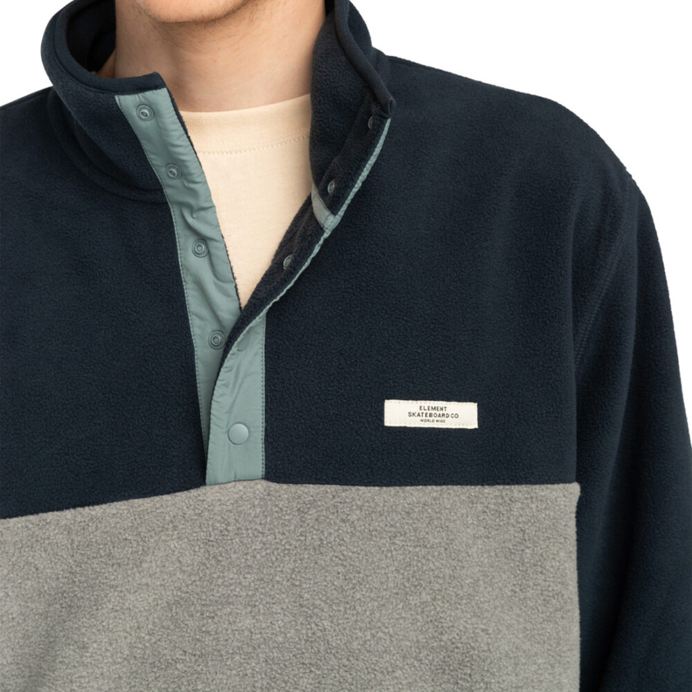 Element Abenaki Polar Pullover Fleece - Stone Heather