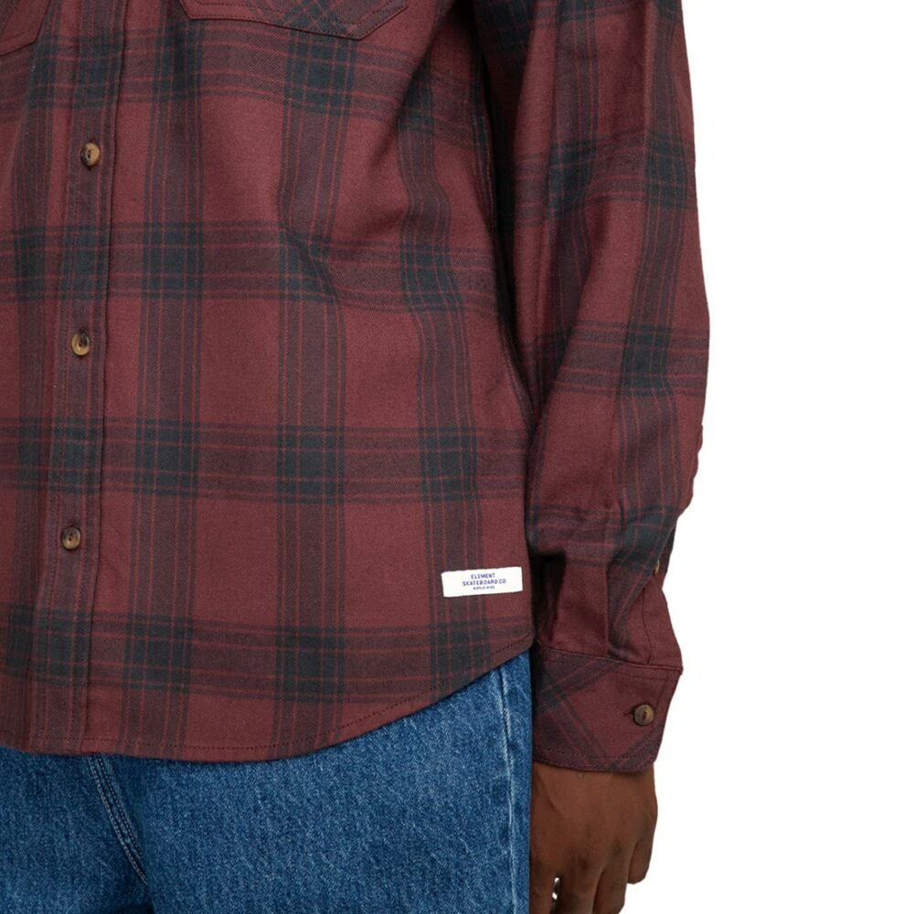 Element Compass Flannel L/S Shirt - Decadent Chocolate Plaid