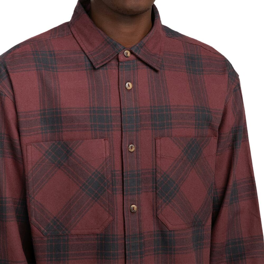 Element Compass Flannel L/S Shirt - Decadent Chocolate Plaid