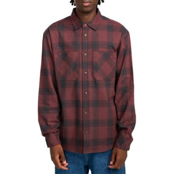 Element Compass Flannel L/S Shirt - Decadent Chocolate Plaid