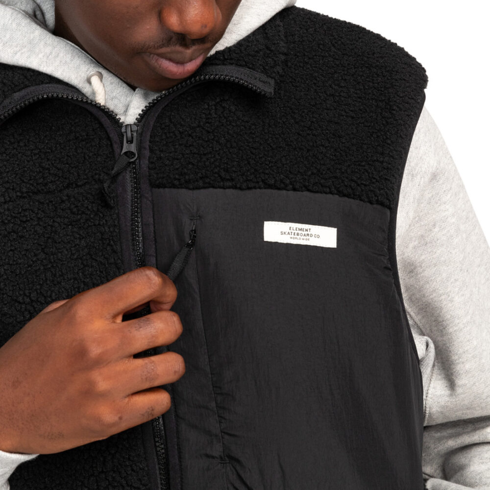 Element Lake Sherpa Vest Gilet - Flint Black