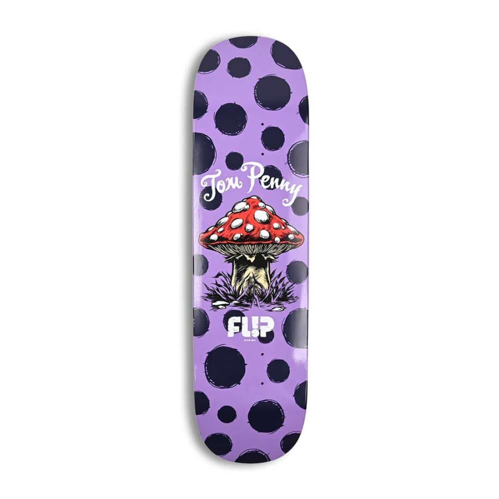 Flip Tom Penny Dots 8.375" Skateboard Deck - Purple