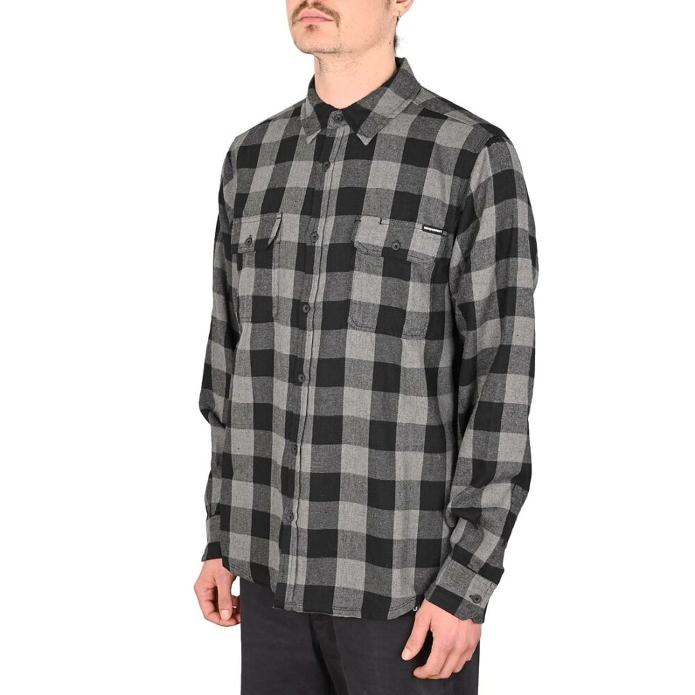 Independent Belmont L/S Shirt - Grey Check
