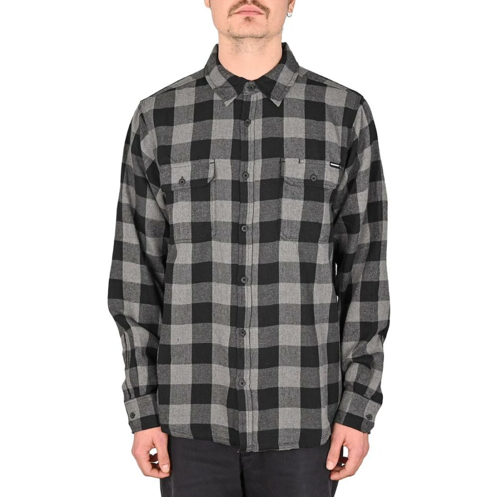 Independent Belmont L/S Shirt - Grey Check
