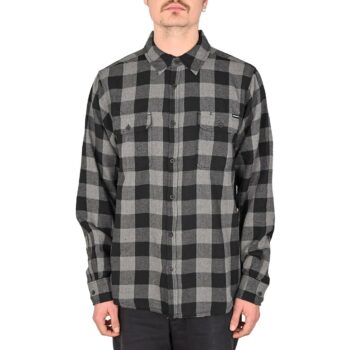 Independent Belmont L/S Shirt - Grey Check
