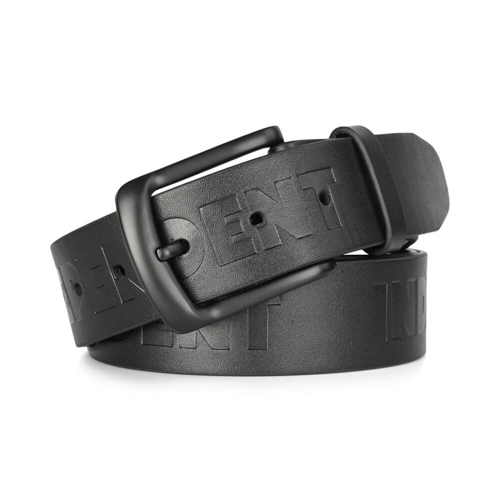 Independent Belt Bar PU Leather Belt - Black