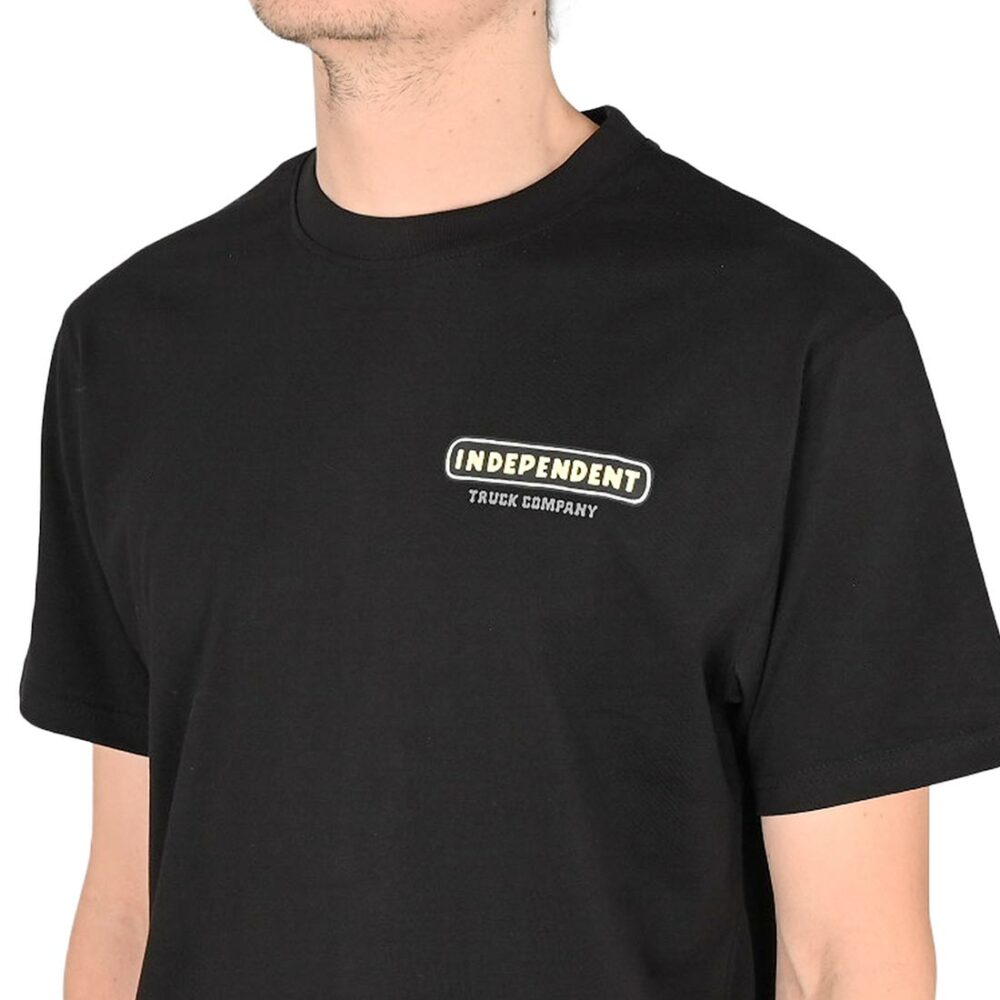 Independent ITC Stained S/S T-Shirt - Black