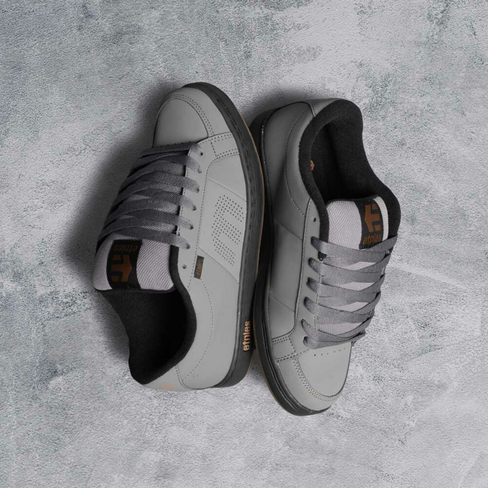 Etnies Kingpin Skate Shoes - Grey/Black/Gold