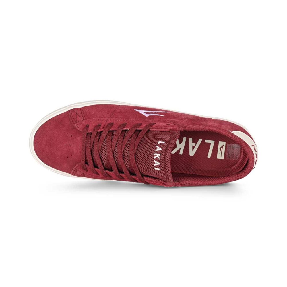 Lakai Newport Skate Shoes - Burgundy
