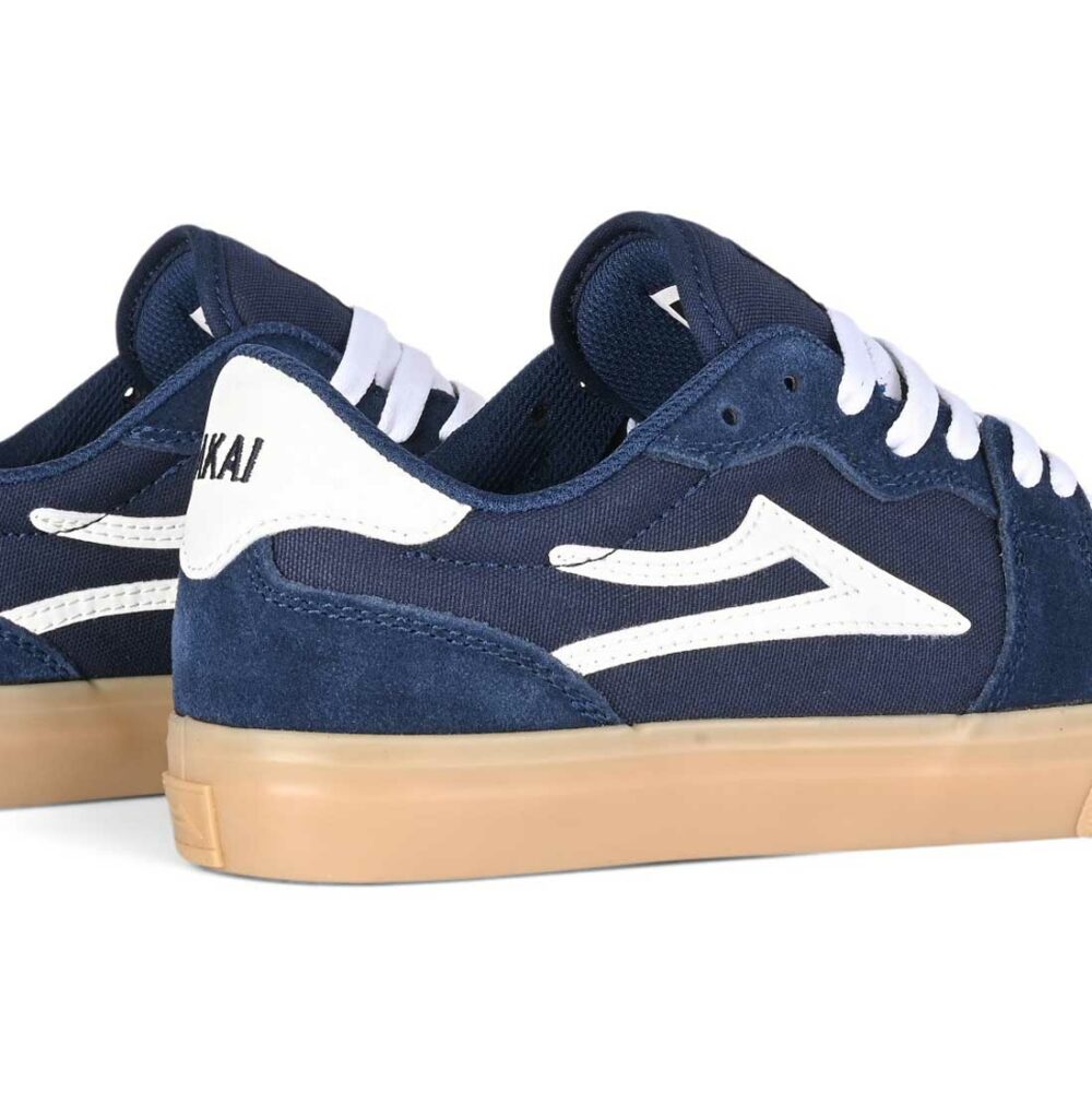 Lakai York Skate Shoes - Navy/Gum