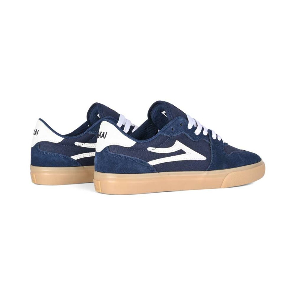 Lakai York Skate Shoes - Navy/Gum