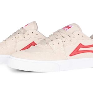 Lakai York Skate Shoes - White/Red