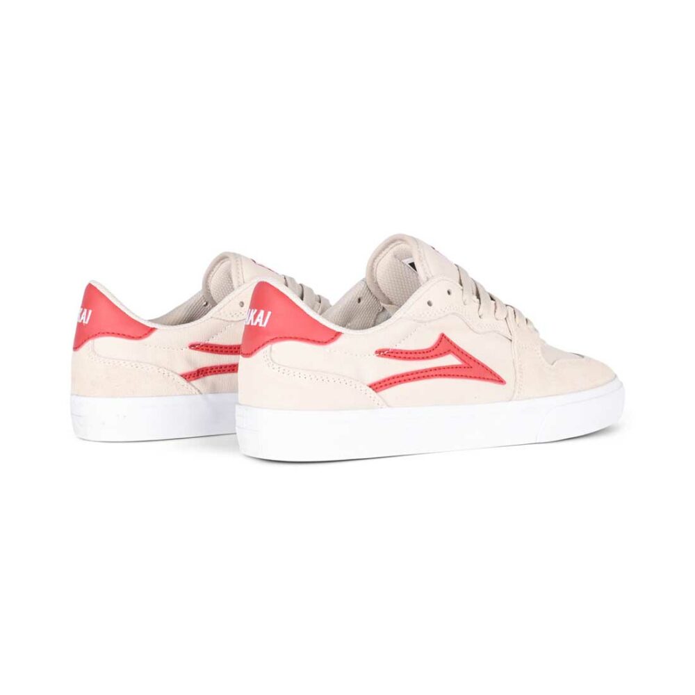 Lakai York Skate Shoes - White/Red