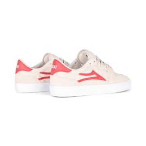 Lakai York Skate Shoes - White/Red