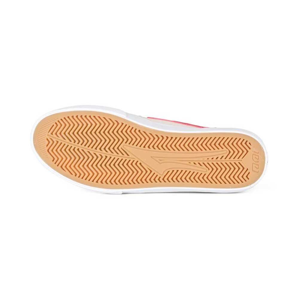 Lakai York Skate Shoes - White/Red