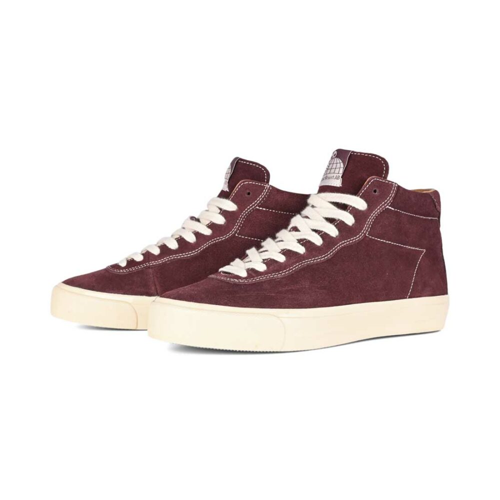 Last Resort VM001 Suede Hi Skate Shoes - Fig Red/White