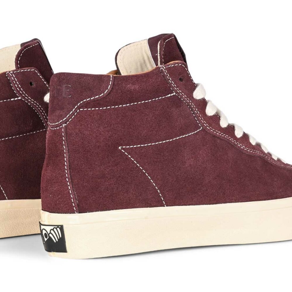 Last Resort VM001 Suede Hi Skate Shoes - Fig Red/White