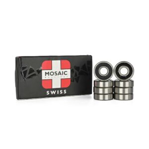 Mosaic Swiss Precision Bearings - Silver/Black