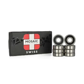 Mosaic Swiss Precision Bearings - Silver/Black