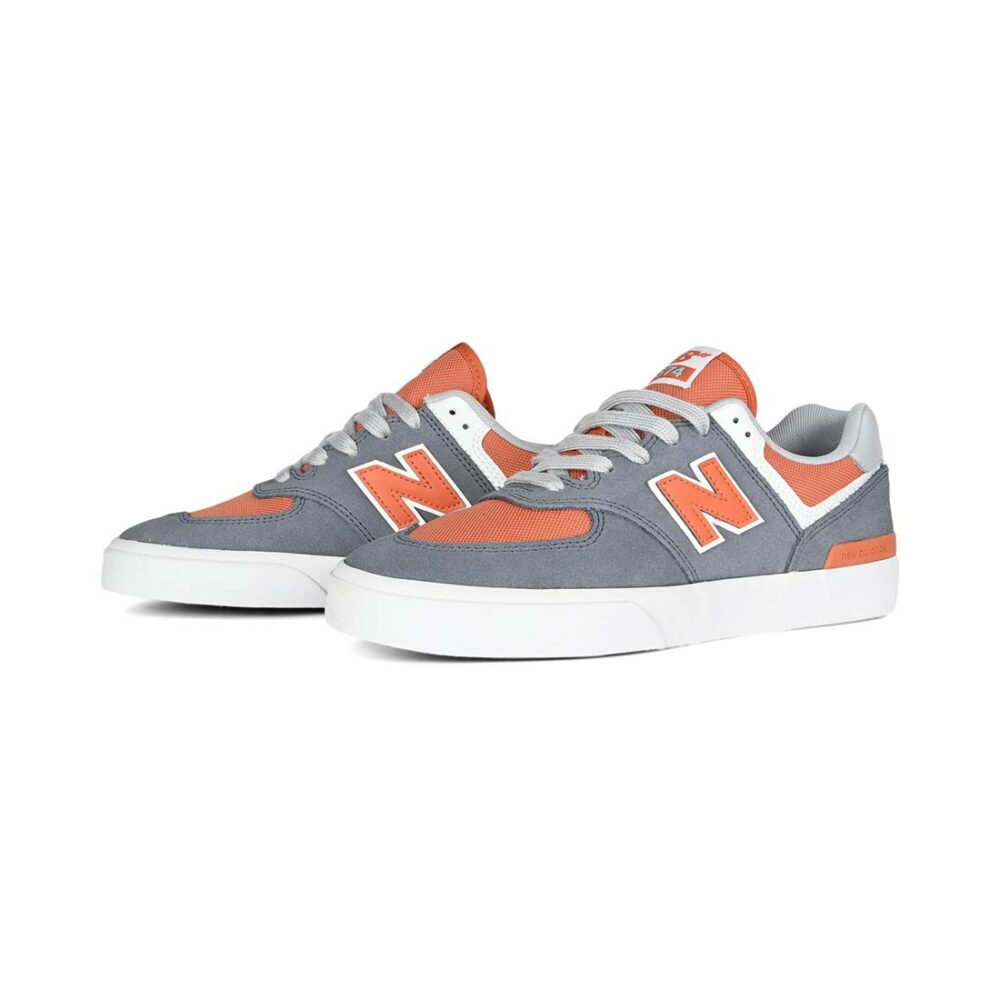 New Balance Numeric 574 Vulc Skate Shoes - Dark Arctic Grey/Infield Clay