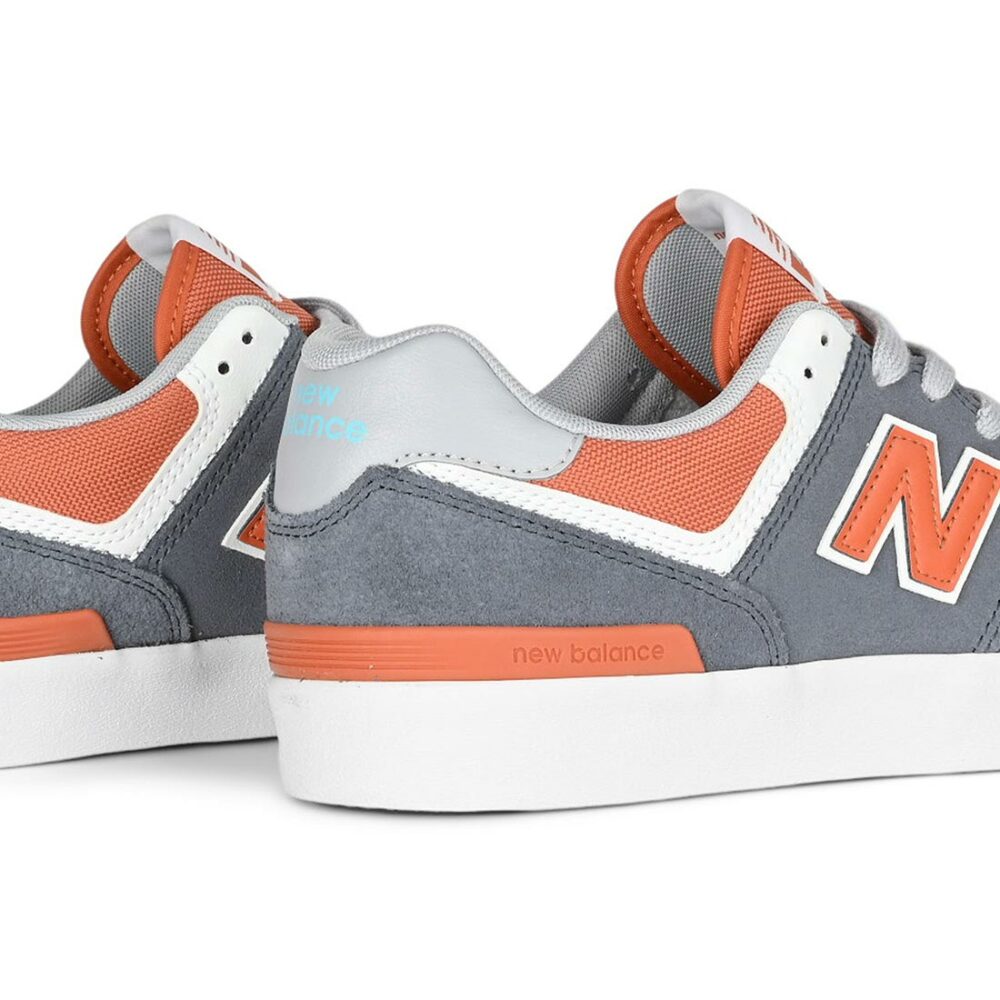 New Balance Numeric 574 Vulc Skate Shoes - Dark Arctic Grey/Infield Clay