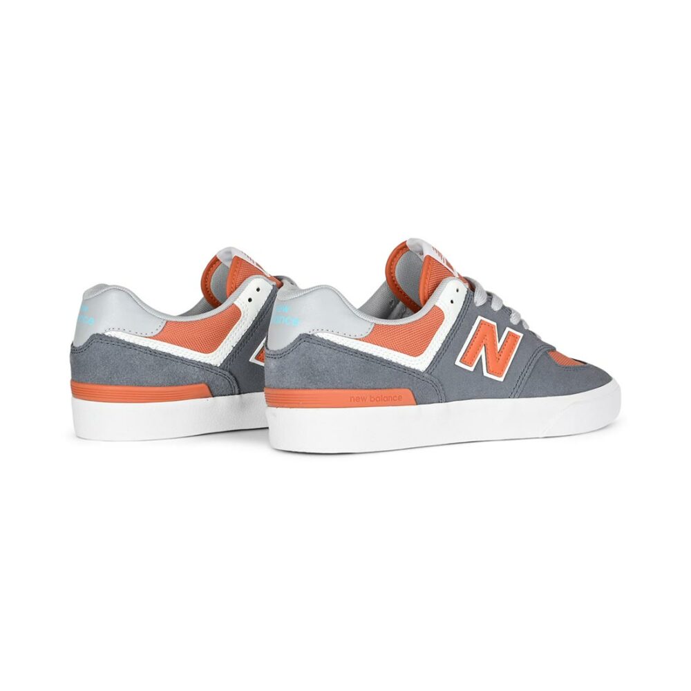 New Balance Numeric 574 Vulc Skate Shoes - Dark Arctic Grey/Infield Clay