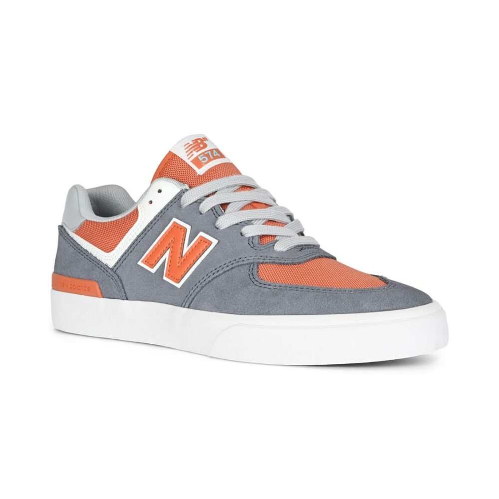 New Balance Numeric 574 Vulc Skate Shoes - Dark Arctic Grey/Infield Clay