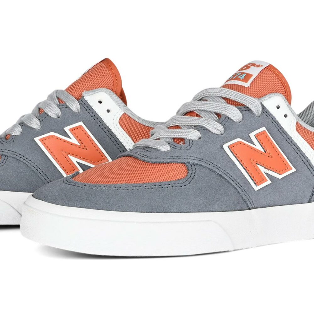 New Balance Numeric 574 Vulc Skate Shoes - Dark Arctic Grey/Infield Clay