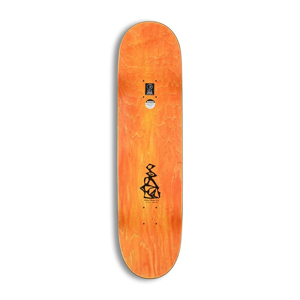 Polar No Complies 8.5" Skateboard Deck - White