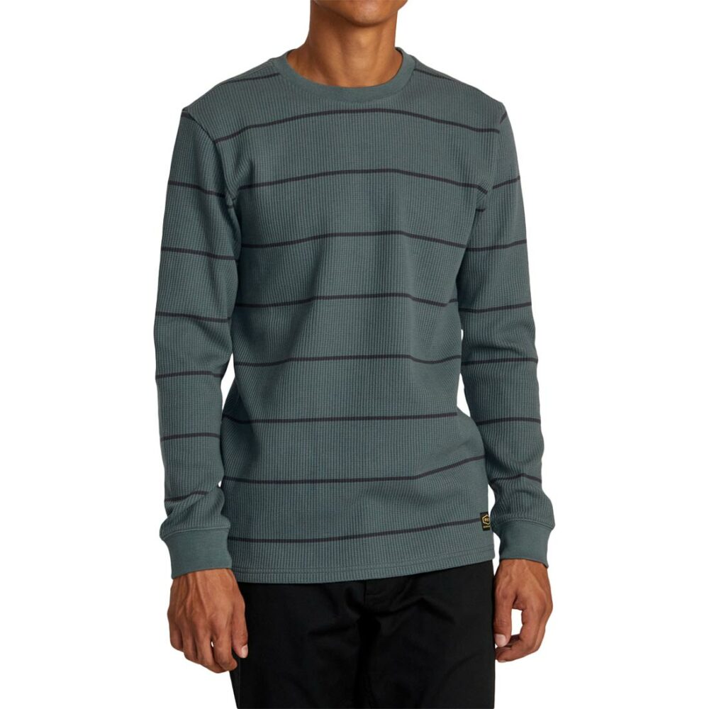 RVCA Dayshift Thermal L/S T-Shirt - Balsam Green