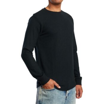 RVCA Dayshift Thermal L/S T-Shirt - Black