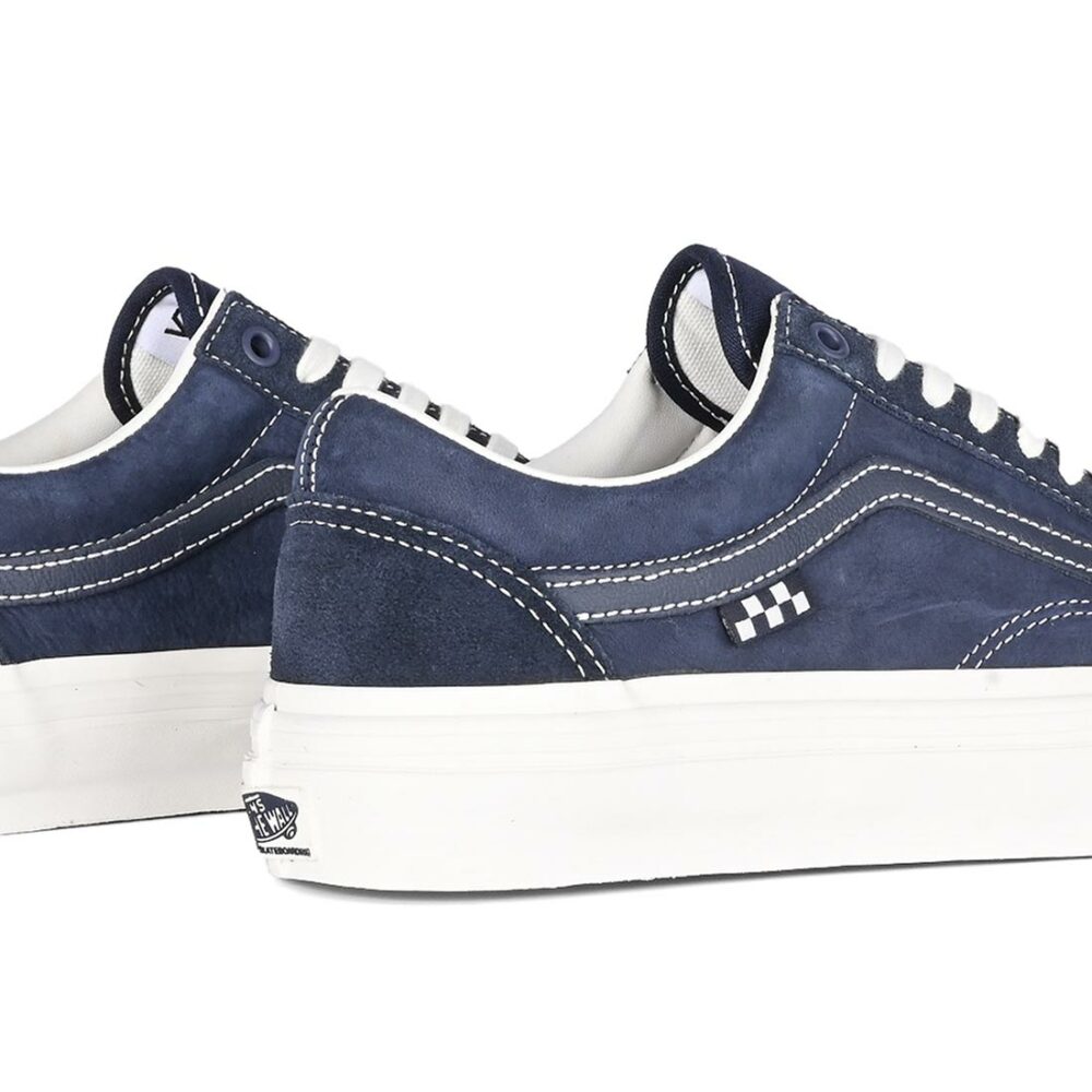 Vans Old Skool Wrap Skate Shoes - Deep Navy/White