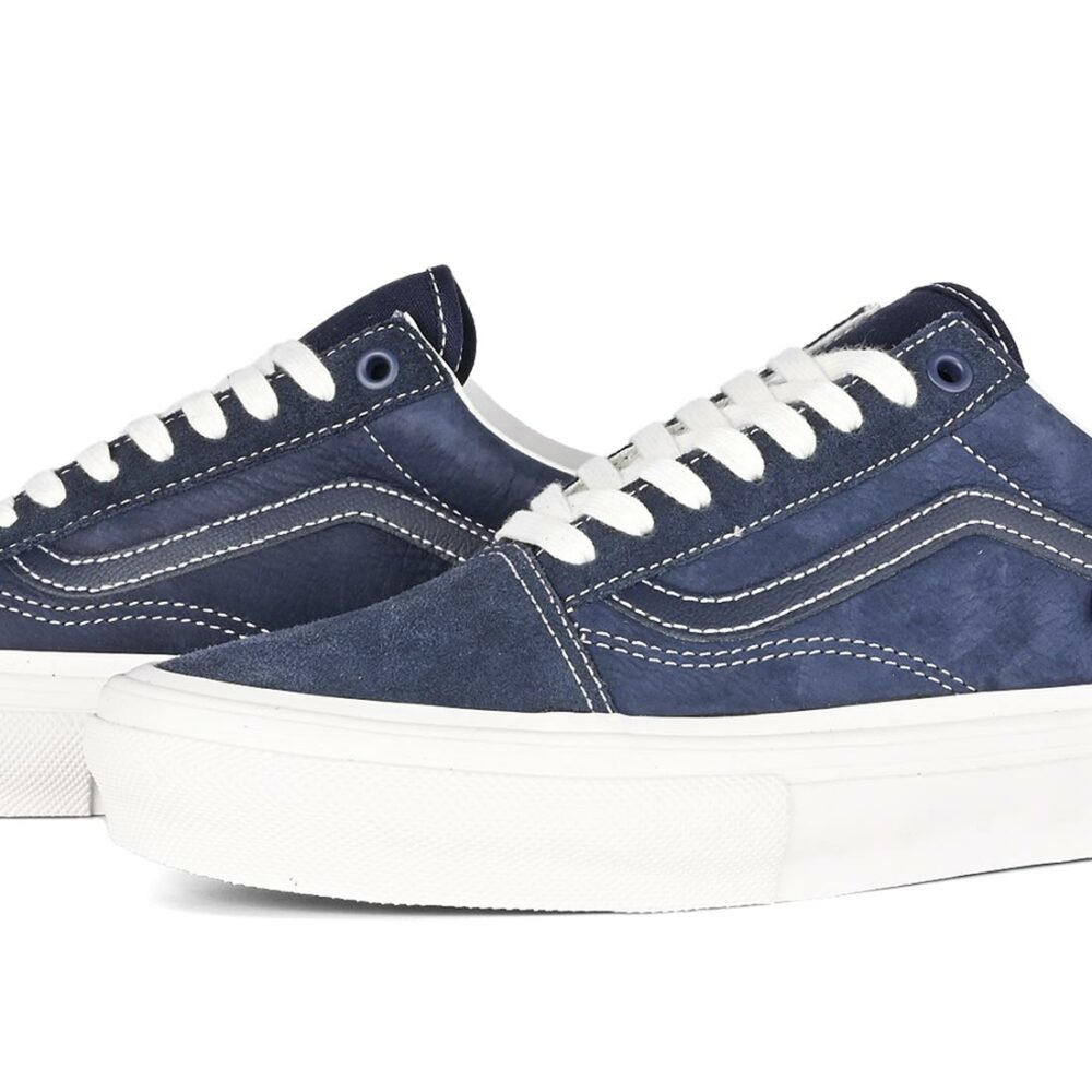 Vans Old Skool Wrap Skate Shoes - Deep Navy/White