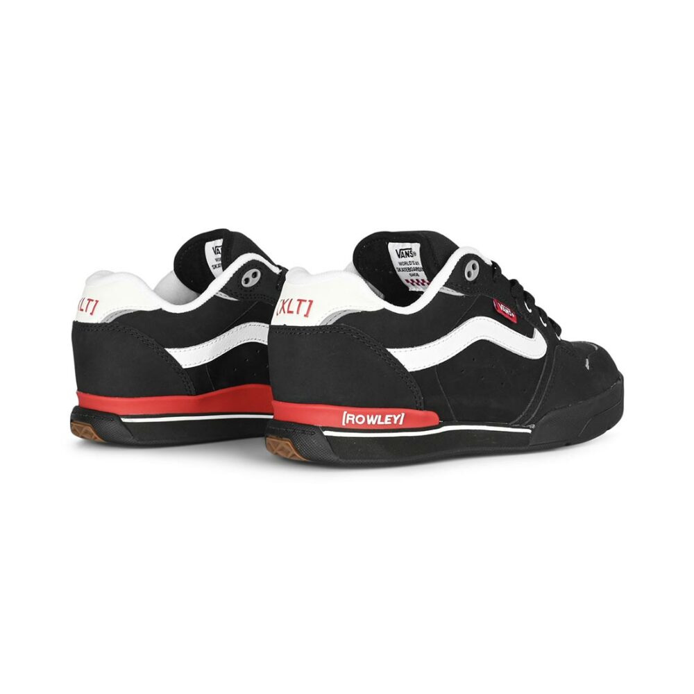 Vans Rowley XLT Skate Shoes - Black/White/Red