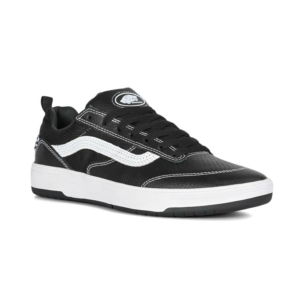 Vans Zahba Leather Skate Shoes - Black/White